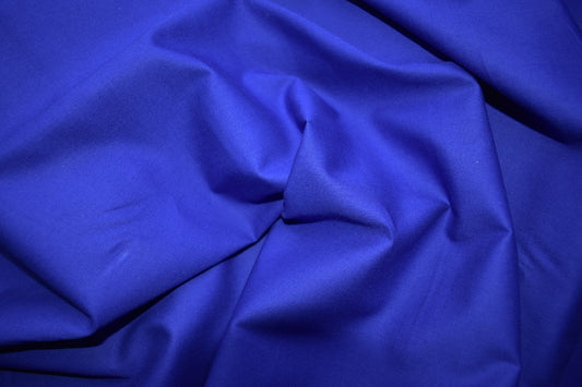 100% Cotton poplin plain dyed fabric royal blue