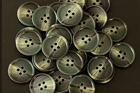 Grey buttons with wispy cloud pattern 19mm (3/4 of an inch)