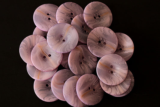 Lilac swirl button, 25mm (1 inch)