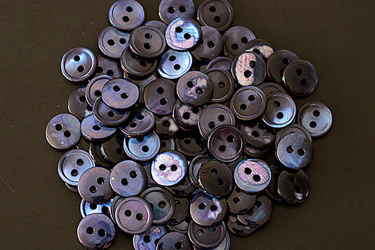 Navy button 10mm