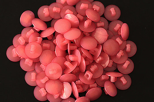 Pink shank button, 12mm (half an inch)