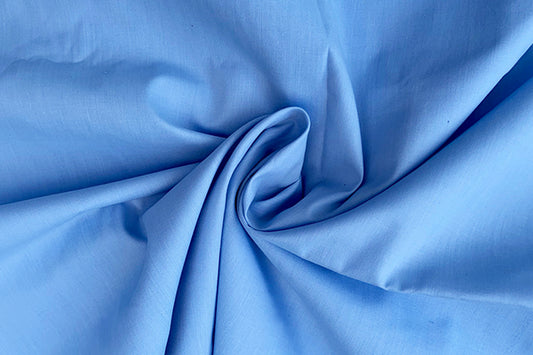 Plain dyed poly cotton Pale Blue