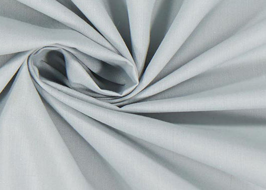 100% Cotton poplin plain dyed fabric silver-grey