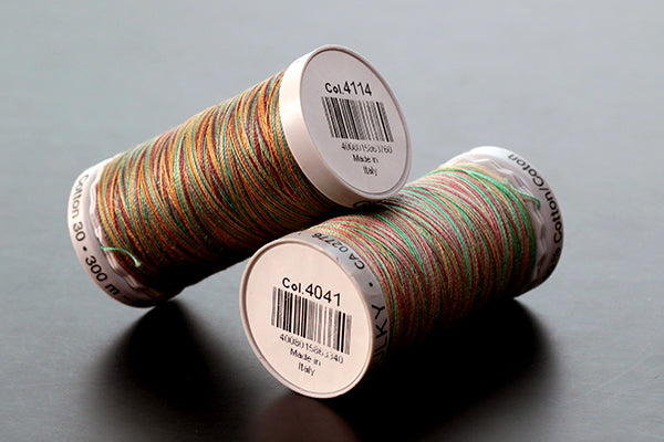 Gutermann Sulky Variegated Cotton Machine Embroidery Thread