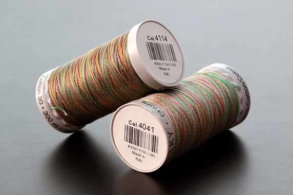 Gutermann Sulky Variegated Cotton Machine Embroidery Thread