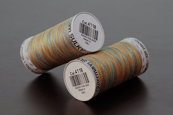 Gutermann Sulky Variegated Cotton Machine Embroidery Thread