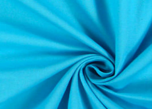 100% Cotton poplin plain dyed fabric turquoise